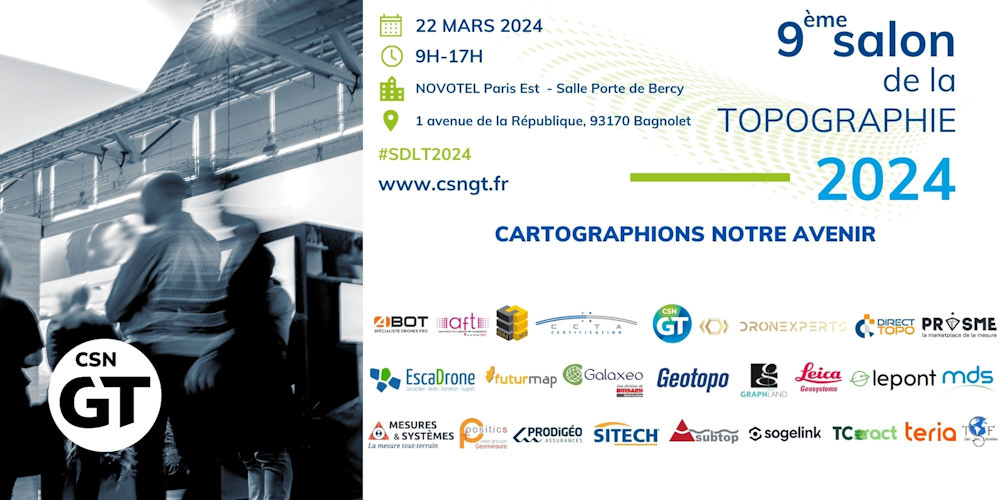 9ème Salon de la Topographie le 22 mars 2024