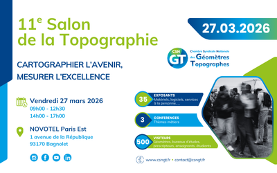 11è Salon de la Topographie | 27.03.2026 | PARIS